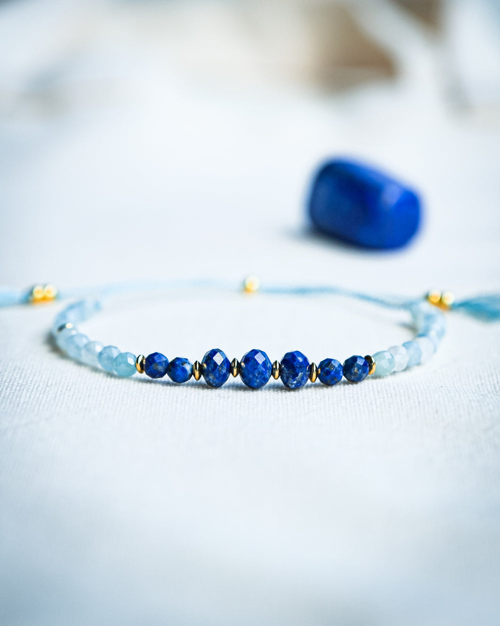 Lapis Lazuli & Aquamarine Bracelet