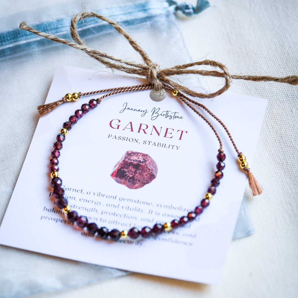 
                      
                        Garnet Bracelet
                      
                    