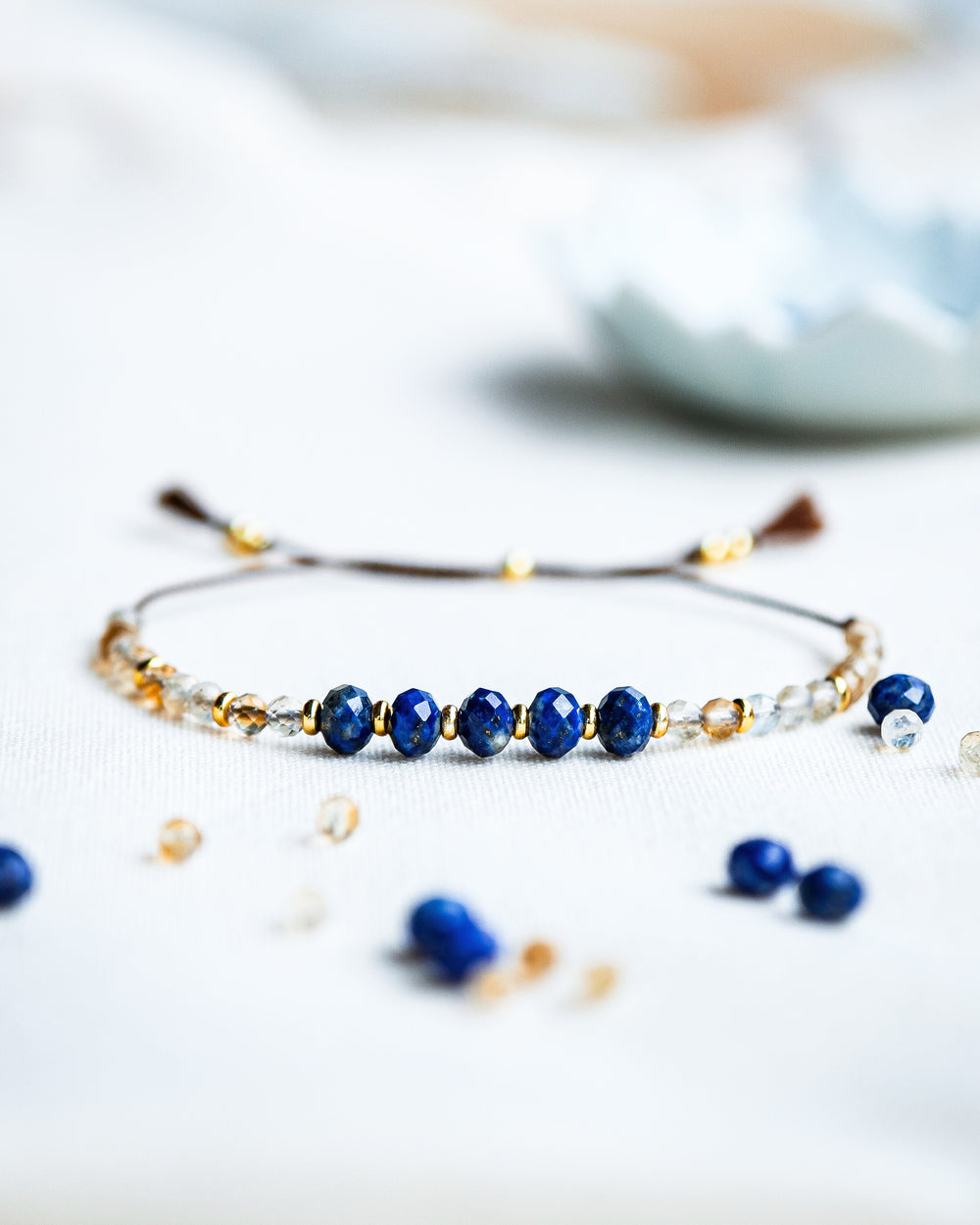 Lapis Lazuli & Citrine Bracelet